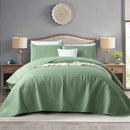 Morgan and Reid Argyle Watercress Coverlet Set