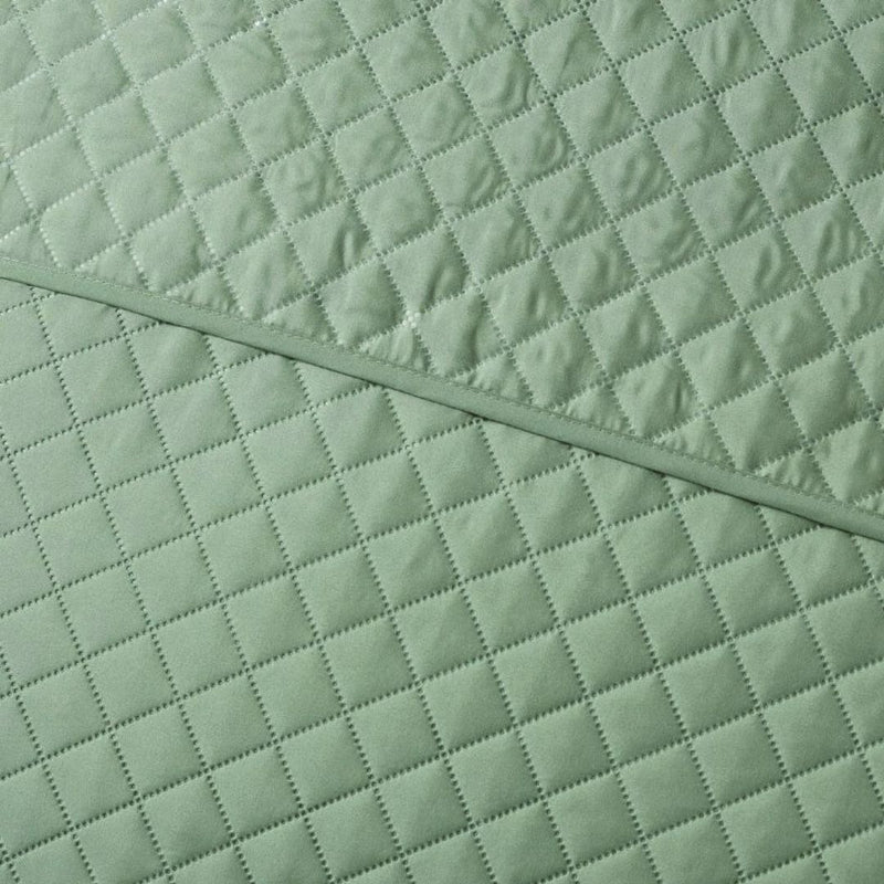 Morgan and Reid Argyle Watercress Coverlet Set