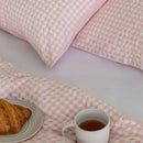 Morgan and Reid Gingham Strawberry Whip Comforter Set