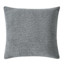 The Morgan and Reid Grey Spec Snuggle Fleece European Pillowcase Pair features soft, square, textured pillowcases with a speckled grey pattern and rounded corners, shown against a white background.