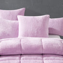 Morgan and Reid Calm Lavender Snuggle Fleece Comforter Set
