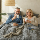 Morgan and Reid Steel Charcoal Snuggle Fleece Comforter Set