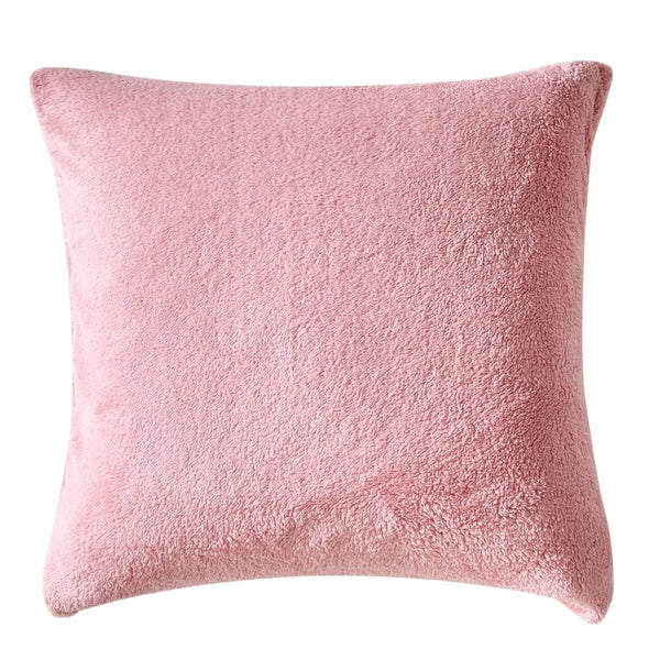 Morgan and Reid Blush Snuggle Fleece European Pillowcase Pair