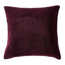 Morgan and Reid Burgundy Black Snuggle Fleece European Pillowcase Pair