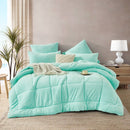 Morgan and Reid Mint Snuggle Fleece Comforter Set