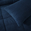 Morgan and Reid Midnight Blue Snuggle Fleece Comforter Set