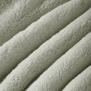 Morgan and Reid Checkered Soft Sage Snuggle Fleece European Pillowcase Pair