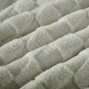 Morgan and Reid Checkered Soft Sage Snuggle Fleece European Pillowcase Pair