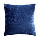 Morgan and Reid Navy Velvet Crushed Snuggle Fleece European Pillowcase Pair