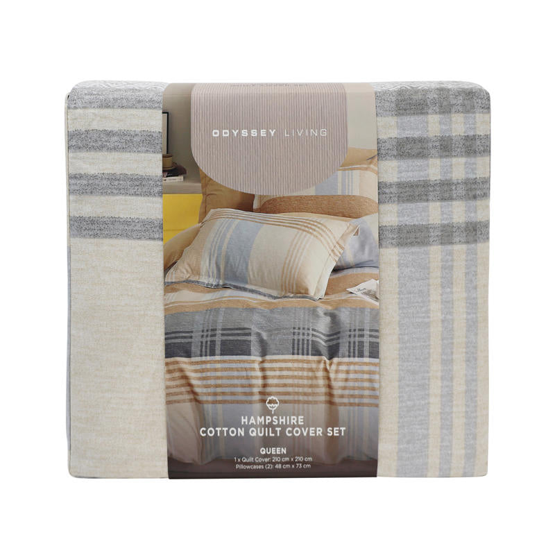 Close-up of Hampshire Yellow fabric showing soft cotton texture and pattern detail.