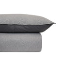 Modern bedroom featuring Odyssey Living Soho Silver Quilt Cover in cool grey tones.