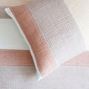 Renee Taylor Bayley Cotton Quilt Cover Set styled with neutral throw and natural decor.