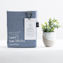 Styled bedroom featuring Renee Taylor Ink European Pillowcase on bed with matching jersey bedding.