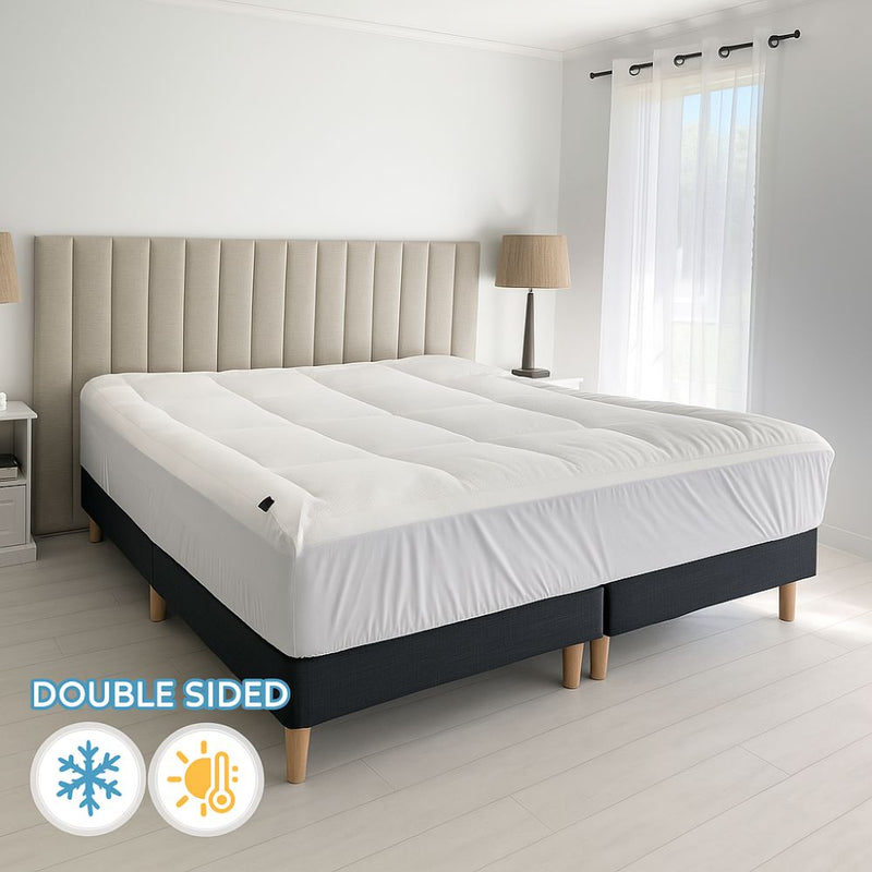 Sienna Living Luxury Hotel 1500GSM Reversible Mattress Topper