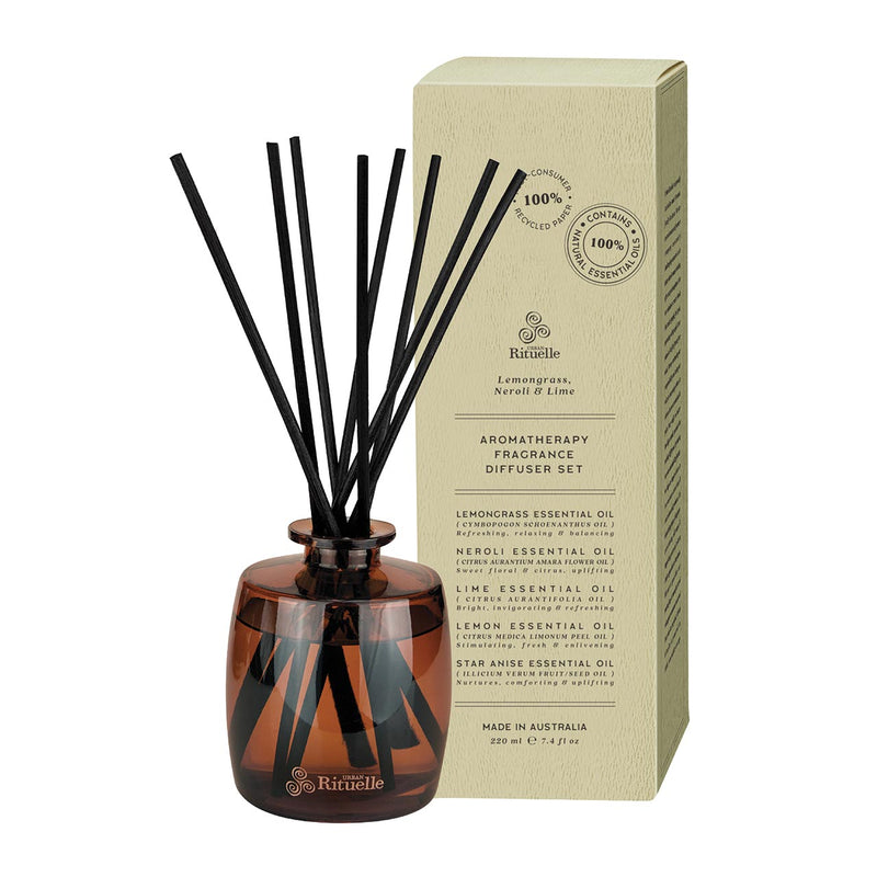 Urban Rituelle Lemongrass, Neroli & Lime Diffuser Set