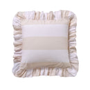 Decorative European pillowcase in natural tones styled for bedroom comfort.