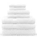 Linenova 550GSM Cotton Bath Towel and Bath Mat 7 Piece Pack