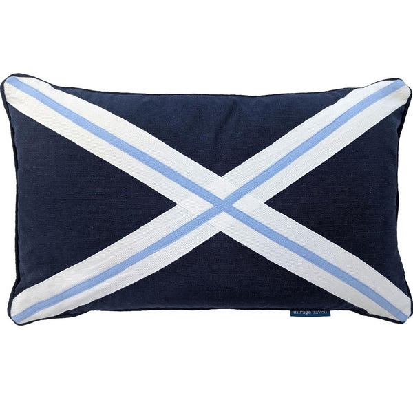 Mirage Haven Ellie Cross Dark Blue 30x50cm Cushion Cover