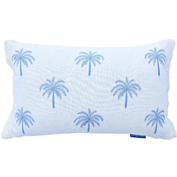 Mirage Haven Bay Palm Tree Light Blue 30x50cm Cushion Cover