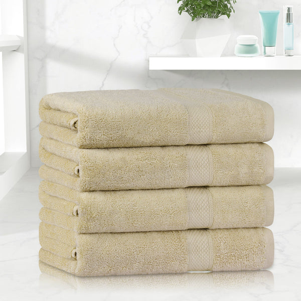 Linenova 650GSM Cotton Bath Towel 4 Piece Pack