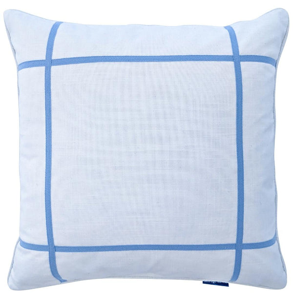 Mirage Haven Oliver Crisscross Blue and White 50x50cm Cushion Cover