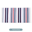 Linenova Cotton Velour Reactive Nautical Stripe Printed Beach Towel