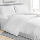 Linenova Cotton Blend White Quilt Cover Set