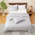 Linenova Brushed Microfibre Striped Quilt Cover Set