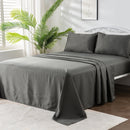 Linenova Brushed Microfibre Striped Bed Sheet Set