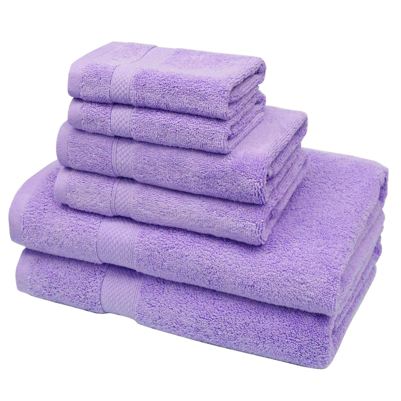 Linenova 650GSM Cotton Bath Towel 6 Piece Pack