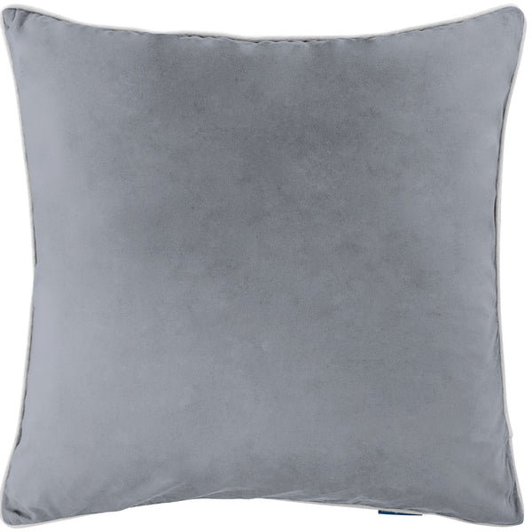 Mirage Haven Rina Premium Velvet Steel Grey 60x60cm Cushion Cover