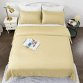 Linenova Brushed Microfibre Striped Quilt Cover Set