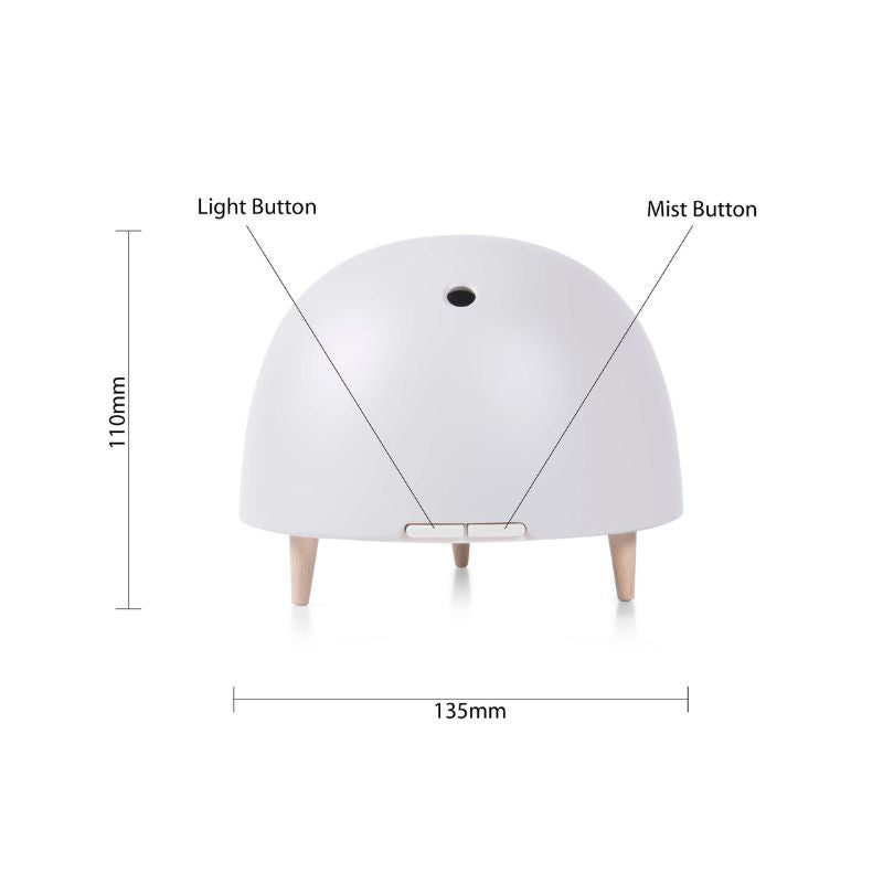 Accessorize White Bibo Ultrasonic Aroma Diffuser (6949527322668)