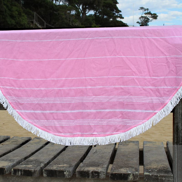 Copy of Accessorize De La Mer Pink Round Turkish Towel (6981788172332)