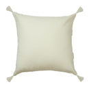 Accessorize Indra Off White 45x45cm Tassel Cushion (6719423283244)