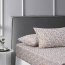 Accessorize Lisa Washed Cotton Printed Fitted Sheet and Pillowcase Set (6985291399212)