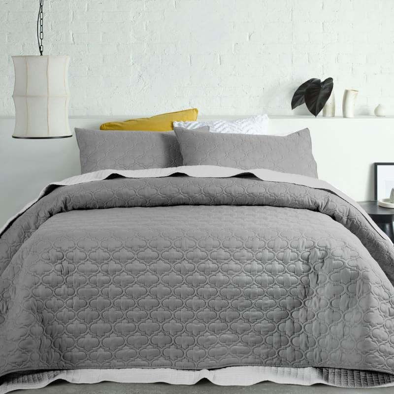 Accessorize Opaco Charcoal Coverlet Set (6719768657964)