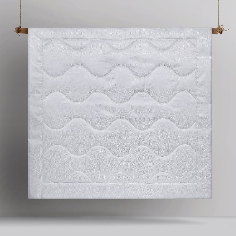 Accessorize Vera Jacquard White 3 Piece Comforter Set (6988663291948)