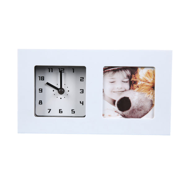 Accessorize White Photo Frame Clock (6951571685420)