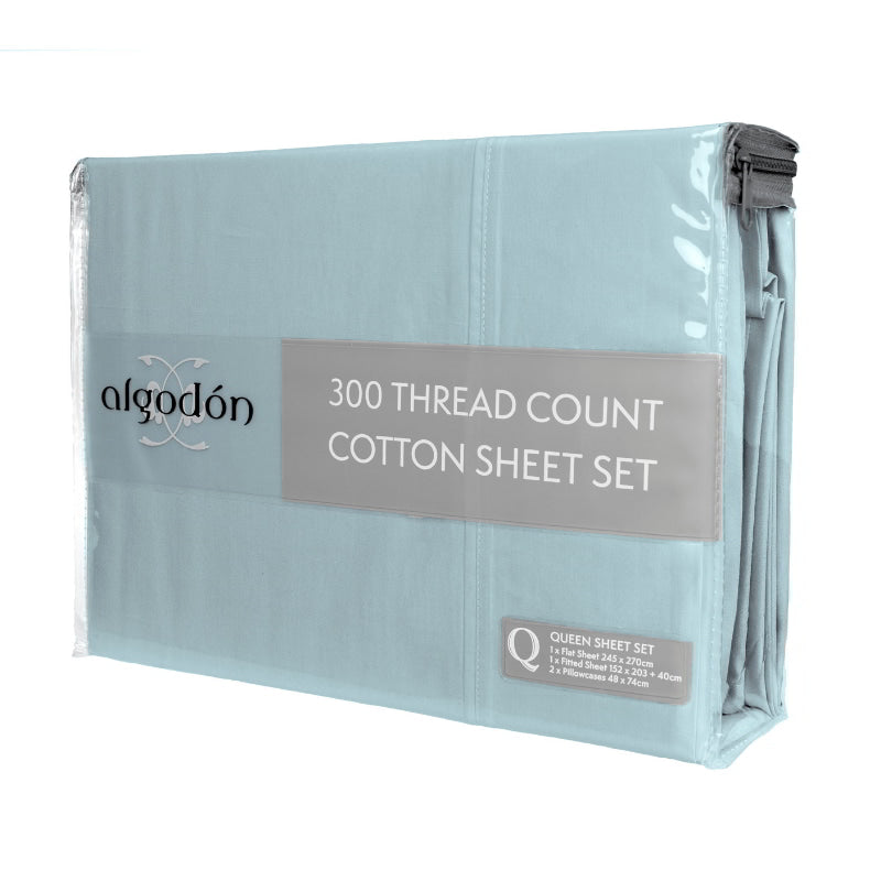 Algodon 300 Thread Count Cotton Sheet Set (6649842729004)