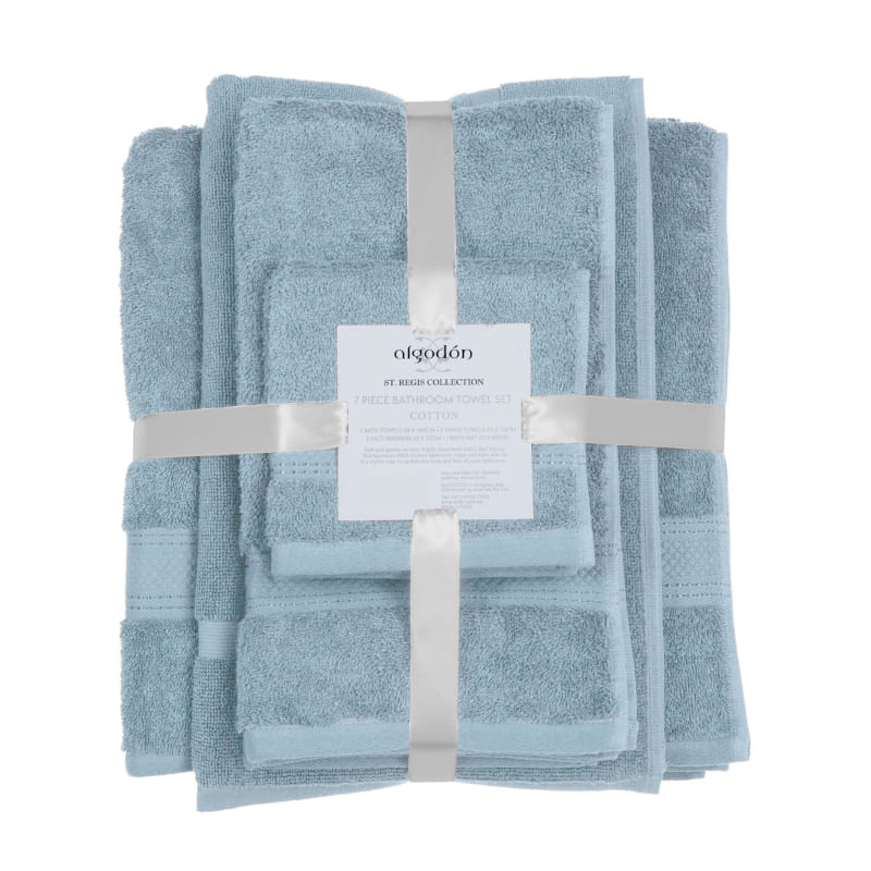 Algodon St Regis Collection 7 Piece Mist Towel Pack