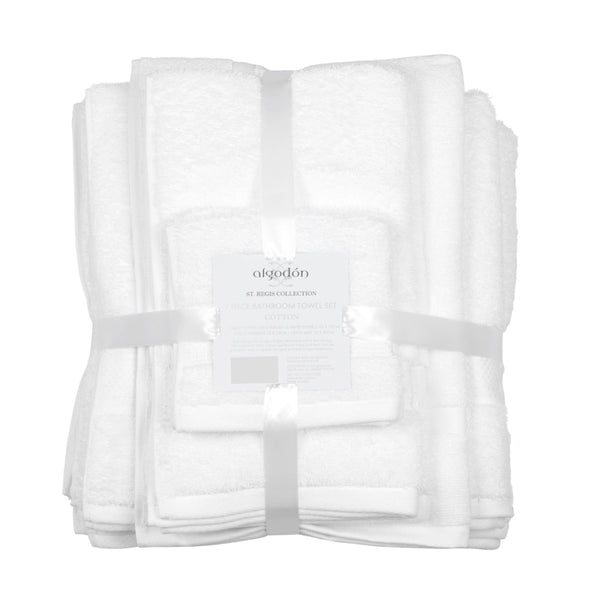 Algodon St Regis Collection 7 Piece White Towel Pack