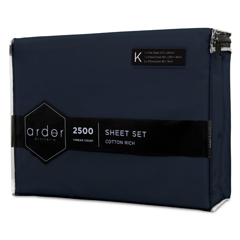Ardor 2500 Thread Count Cotton Rich Sheet Set (6652362260524)
