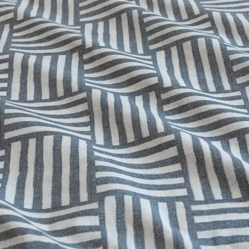 Ardor Boudoir Fletcher Printed Faded Indigo Quilt Cover Set