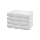 alt="Four beautiful, soft white cotton hand towels"