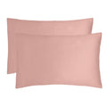 alt="A pair of pink bamboo satin pillowcase."