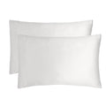 alt="A pair of bamboo satin white pillowcase."