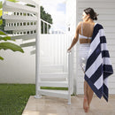 Bambury Classic Stripe Navy Beach Towel (6936522883116)
