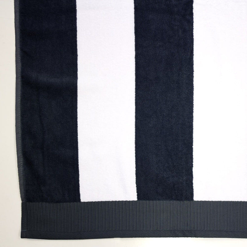 Bambury Classic Stripe Navy Beach Towel (6936522883116)