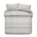 alt="Geometric quilt cover set"